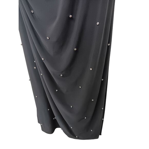 New Mac Duggal 67733 Black One Sleeve Beaded Evening Gown Dress Size 20W - Picture 9 of 15